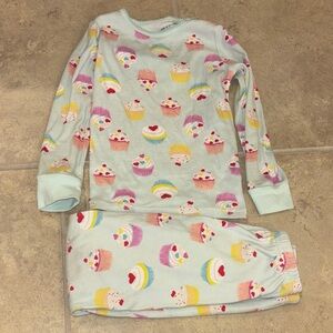Janie and Jack Cupcake Print Pajama Set - Multicolor